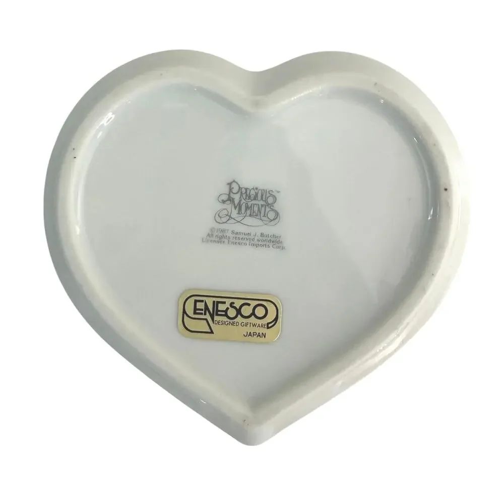 Enesco Precious Moment bundle of 4 (2 trinket boxes, 1 pendant, 1 mini vase